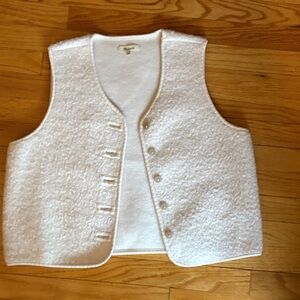 Madewell Cream Textured Vest